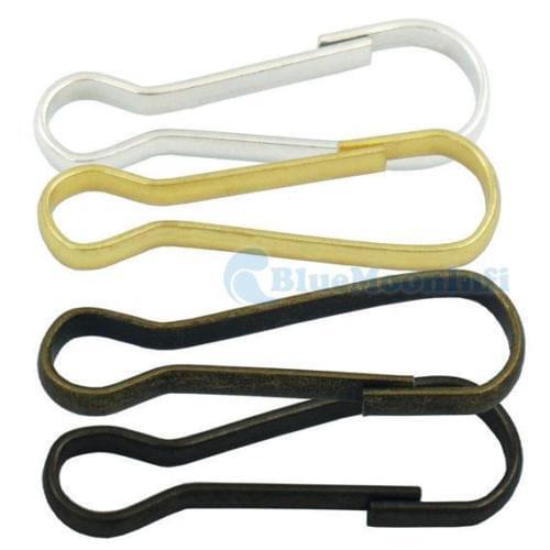 100 200 Pcs Metal Purse Zipper Pulis Snap Spring Hooks Lanyard 6 Size 4 Color for Choice