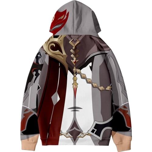 Genshin Impact Tartaglia 3D Print Fashion Hoodies Sportswear kids Hoodie Youthful Kawaii Women/Mens The hooded pullover