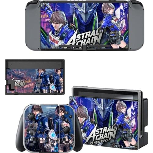 Astral Chain Nintendoswitch Skin Nintend Switch Stickers for Nintendo Switch Console Joy-con Controller Dock Skins Stickers
