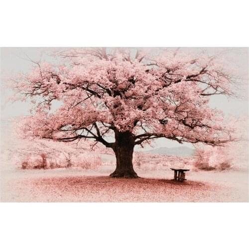 Custom mural photo wallpaper 3d European style a tree pink landscape home decor living room Wallpapers for walls in rolls