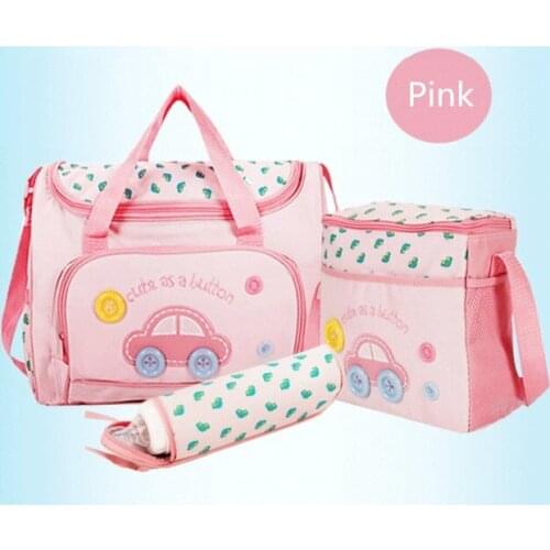 Promition! 3pcs Waterproof Cuties Baby Diaper Changing Bag Portable Designer Mummy Baby Bag 3 Sizes Available
