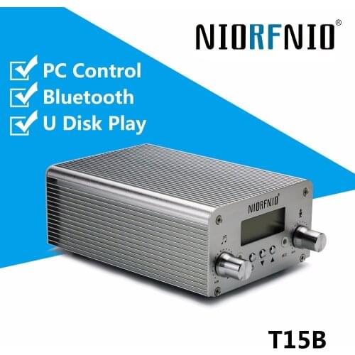 NIORFNIO 15 Watt Stereo Professional FM Transmitter 87.5-108 MHz