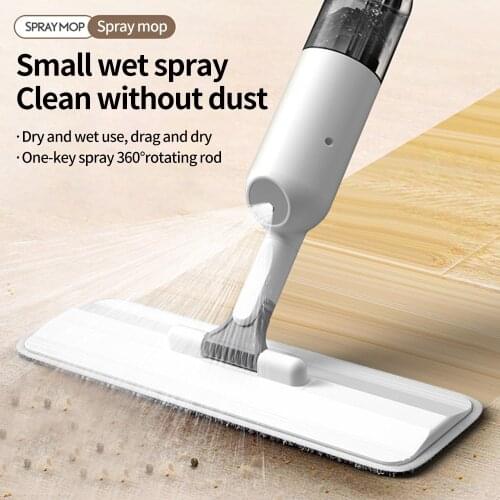 Spray Floor Mop Microfiber Spray With Reusable Washable For Floor Cleaning Dry Wet Pads 360 Degree Dust Mop Home Floor Cleaning