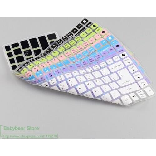 For Acer Aspire E5-473 E5-422 TMP248 K4000 E5-432G ES1-421 N15C1 Silicone Keyboard Protective film Cover skin Protector