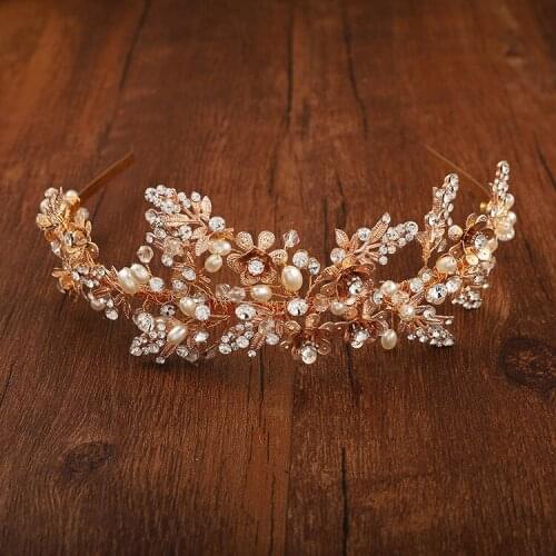 Vintage Gold Baroque Wedding Bridal Crown Hair Accessories Dragonfly Tiara Bridesmaid Girls Rhinestones Headdress Crown Headband