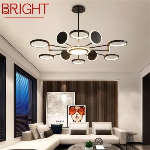 BRIGHT Nordic Pendant Lights Gold Modern LED Lamp Creative Decoration Fixture For Home Living Room