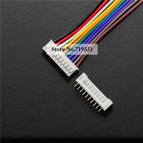 JST 2.0mm PH 10-Pin 10 Ways Female Housing Connector with Wire & Male Connector 2.0 10 Ways Connector Cable 10 Sets