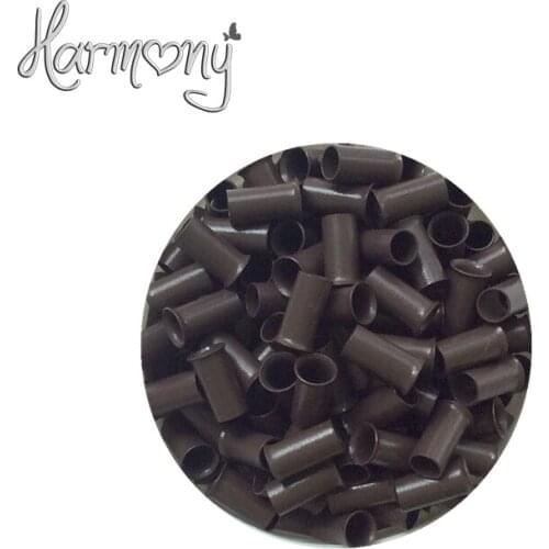 1000pcs/lot) 3.0*2.6*6.0mm 5# Medium brown Copper Micro Links for pre-bonded hair 8 colors for your choices