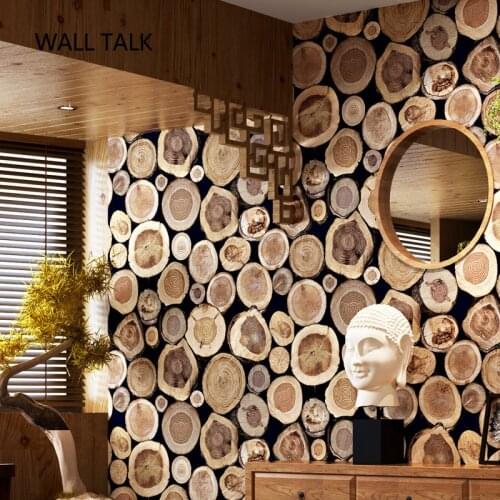 Vintage Style Design 3D Wood Wallpaper for Living Room Bedroom TV Sofa Background PVC Wall Paper Rollfor Bar and Shop Home Decor