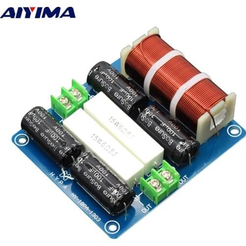 AIYIMA 200W 2ways Woofer Speaker Crossover Audio Treble Bass Crossover Speakers Filter Frequency Divider 300Hz