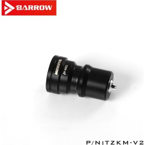 Barrow Black / Silver Water Cooling Fitting Sealed Waterproof Quick Plug Connector Male TZKM-V2 connector is easy to install