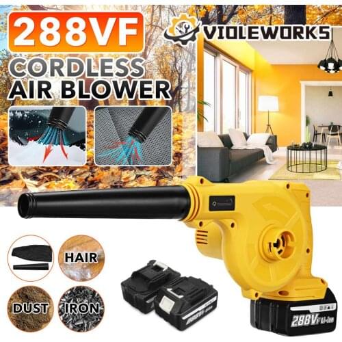 288VF 1500W Cordless Electric Air Blower Suction Handheld Leaf Computer Dust Collector Cleaner Power Tool For Makita 18V Battery