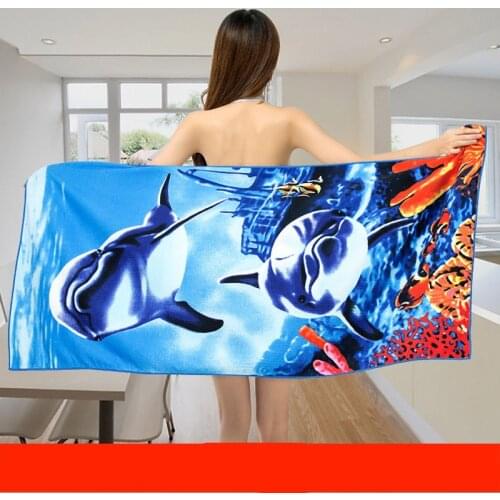 Quicky-dry Printed Microfiber Bath Beach Towel 70*150cm Beach Towel Large Sport Towels Camping Accessories