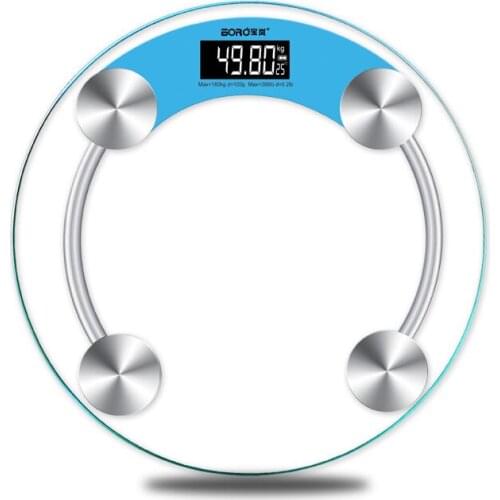 Free shipping digital Body Weight Bathroom Scale, High Precision Measurements 6mm Tempered , LCD Backlit Display