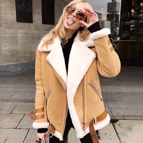 European Autos Winter Faux Fur Jackets and Coats Women Streetwear American Artificial Fur Leather Coats Imported Clothing A880