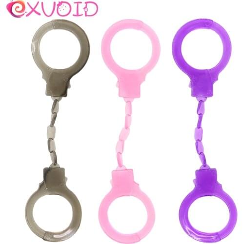 EXVOID Hand Cuffs SM Restraints Sex Toy for Women Men Gay Soft BDSM Bondage Ankle Cuff Restraints Slave Handcuffs