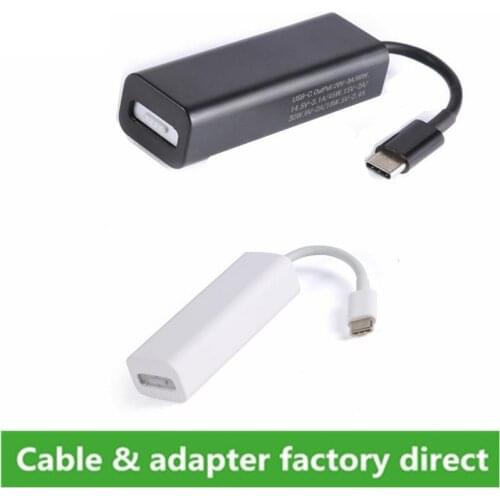 USB 3.1 Type C Male to Magsaf* 2 5Pin Female Cable Cord Converter Adapter Suitable for Notebooks Smartphones with USB-C Ports