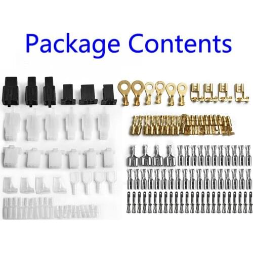 Electrical Wiring Harness Kit PlugUniversal Motorcycle Electrical Wiring Harness Repair Kit Wiring Loom Plugs Bullets Connectors