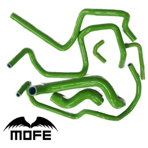 Mofe 7pcs Green silicone coolant Silicone Radiator Hose For Nissan P11 Primera 1995-2002
