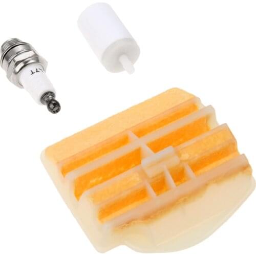 Carburetor Tune Up Kit For Husqvarna 445,450,450 Rancher Chainsaws,Includes a New Air Filter, Fuel Filter and Spark Plug
