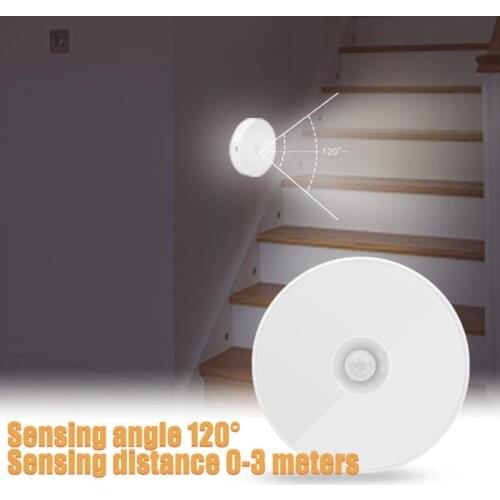 6LED Motion Sensor Lamp USB Rechargeable Bedside Night Light For Home Bedroom Stairs Cabinet Wardrobe Mini LED Night Light