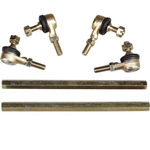 One pair 90mm-290mm M10 Steering Shaft Tie Rod with Tie Rod Ball Joint for 4 wheel kart modification ATV Quad 50cc-250cc M10