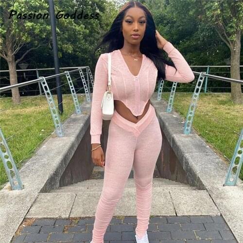 Casual Women 2 Piece Irregular Tracksuits Skinny Set Long Sleeve Zipper Hoodies Shirts Pants Leggings Suits Jogger Two Piece Set
