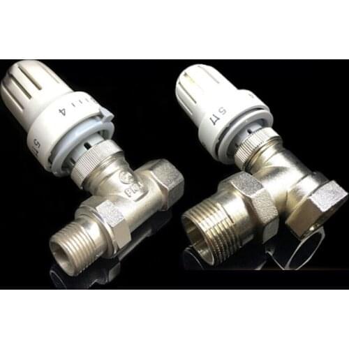 Control valve aluminum-plastic angle valveThermostatic Radiator Valve Floor Heating Temperature Control Thermostat Valve