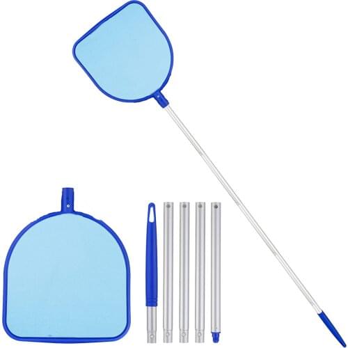 Pool Cleaning Net Pool Landing Net With Aluminium Telescopic Pole Leaf Skimmer Net Professional Tool Salvage Net Mesh