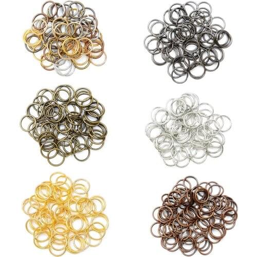 500pcs/lot 4 5 6 8 10 mm Jump Rings Split Rings Connectors For Diy Jewelry Finding Making Accessories Wholesale Supplies