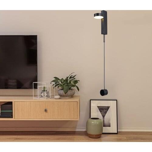 Nordice led wall light wood living room bedside bedroom home deco lampara pared