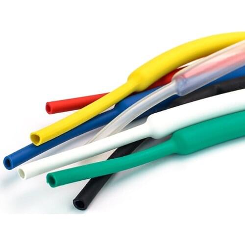 Φ4.8mm~Φ9.5mm Triple Double Wall Heat Shrinkable Tube With Glue Multicolor Insulated Sleeving Tubing 1-10M