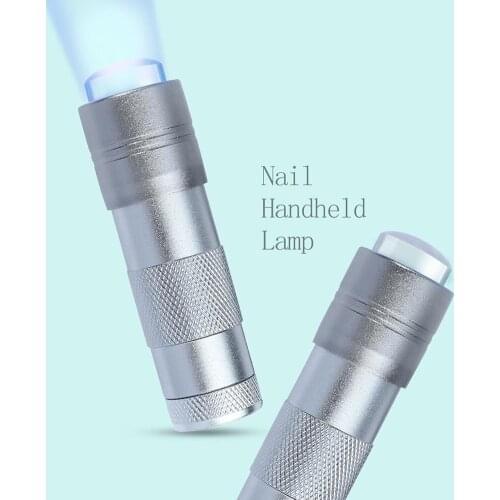 UV Light Press for Nails Mini Hand-held Nail Embossing Quick-drying Lamp Professional Manicure Tools LED Nail Polish Curing Lamp