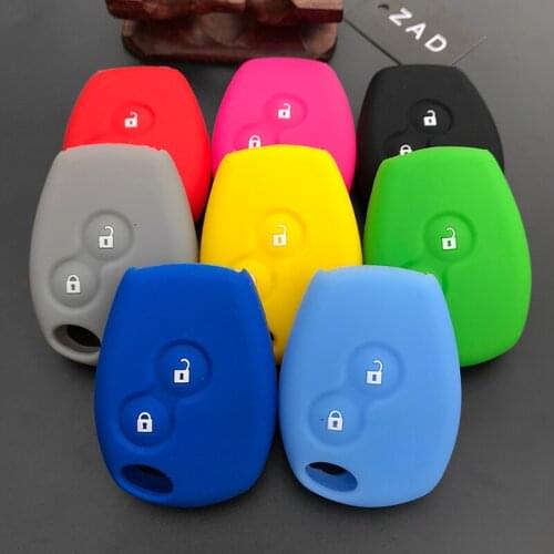 ZAD Silicone car key cover case for Benz Smart 2 button key case cover car styling holder set shell