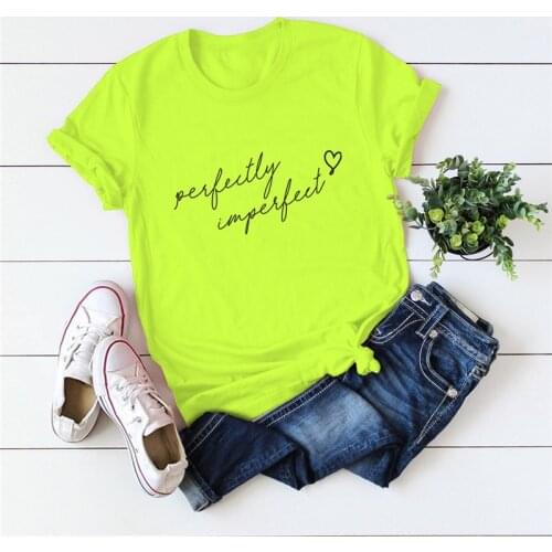 Women Plus Size T Shirt Fashion Letter Printed Shirt for Women O Neck Short Sleeve Tees 100%Cotton Tops Graphic Woman Tshirts