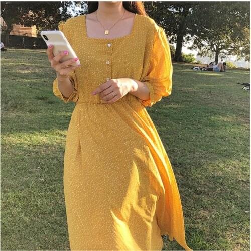 Plus Size New Summer Dress Girls Dot Boho Party Chiffon Female Vintage Dress Oversize Short Sleeve Women Dresses Robe Vestido