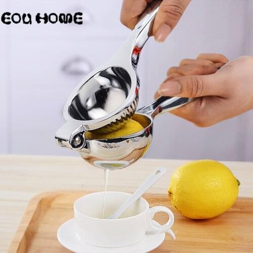1pc Stainless Steel Manual Lemon Squeezers Creative Orange Juicer Fruit Juice Reamers Fast Handle Press Tool Kitchen Accessories