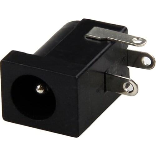 10pcs 5.5 x 2.1mm DC Power Supply Socket Female Jack Plug Port Connector Black R9UA