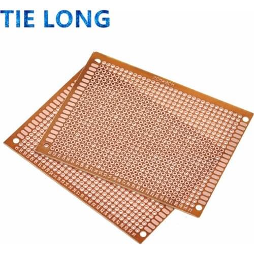 10pcs 7x9 7*9cm Single Side Prototype PCB Breadboard Universal Board Experimental Bakelite Copper Plate Circuirt Board Yellow