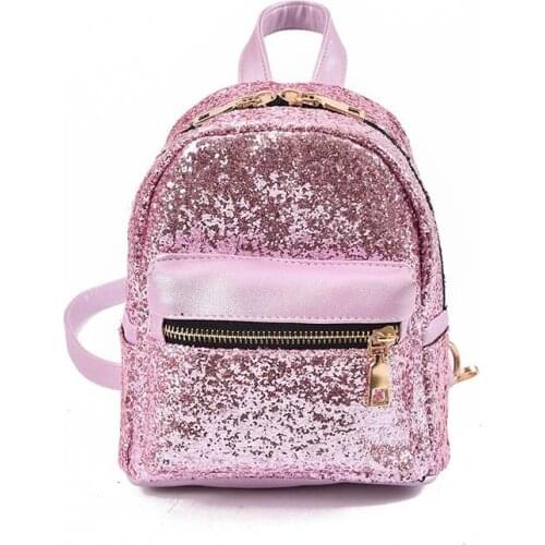 5PCS / LOT Womens Glitter Bling Sequins Backpacks Fashion School Style Travel Satchel School Bag Backpack Bags