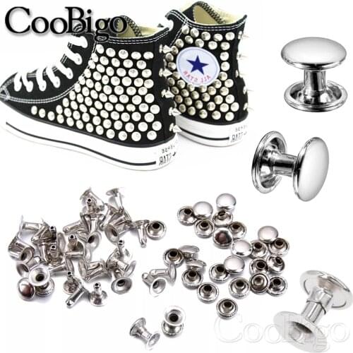 100sets 3x3mm Metal Single Layer Rivets Studs Round Rapid Spike for Leather Craft Bag Belt Garment Shoes Pets Collar Decor