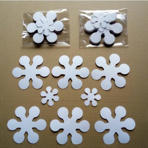 8pcs Transparent Snowflake Non Slip Sticker Anti-Slip Strips Shower Stickers Tape Shower Room Bathtub Mat Bathroom Accessories