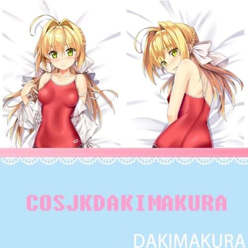 Anime Dakimakura Fate/Grand Order Nero Claudius Caesar Augustus Germanicus Print Pillowcase Body Hugging Pillow Cover Case Otaku