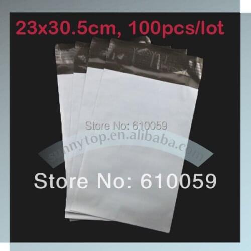Free shipping 9"x12" (23x30.5cm) white envelopes poly mailer plastic mailing bags