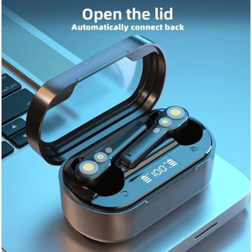 Wireless Earphones Bluetooth-compatible High Fidelity Stereo Music Headphones TWS Noise-canceling Sport Headsets for Smart Phone