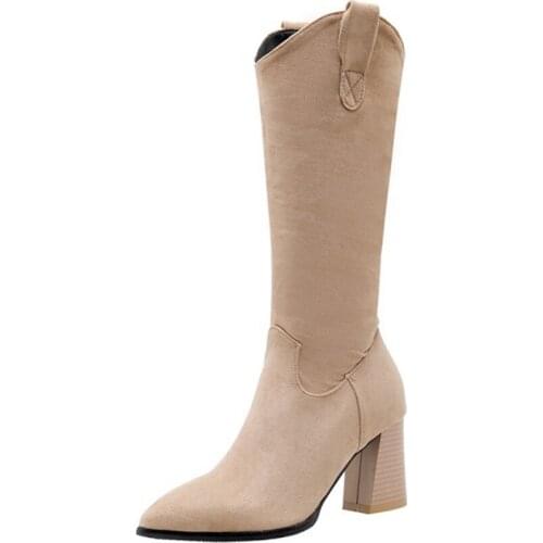 BLXQPYT Winter Fashion Motocicleta Mulheres Martin Outono Inverno Botas De Couro Heel 7.5cm Femininas Women Boots Shoes 88-9