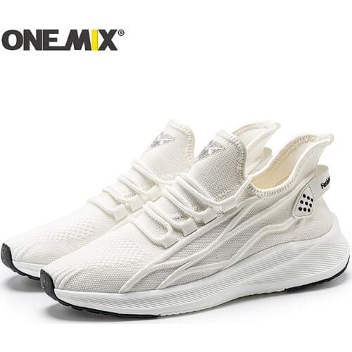 ONEMIX Breathable Running Shoes For Men New Fashion Casual Outdoo Walking Sneakers Slip On Outdoor Womens Sports Shoes For Gym