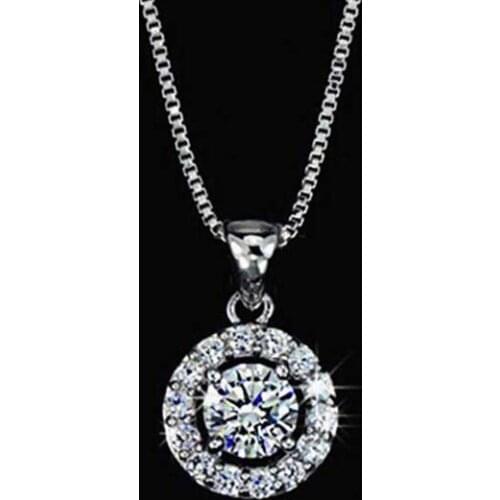 Elegant womens jewelry super flash disk emulation CZ Pendant