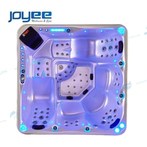 JOYEE Hotel Garden Hot Spring Cold Hydro Spa Outside Massage Jacuzzi Air Bubble Family Home Outdoor Hot Tub with TV