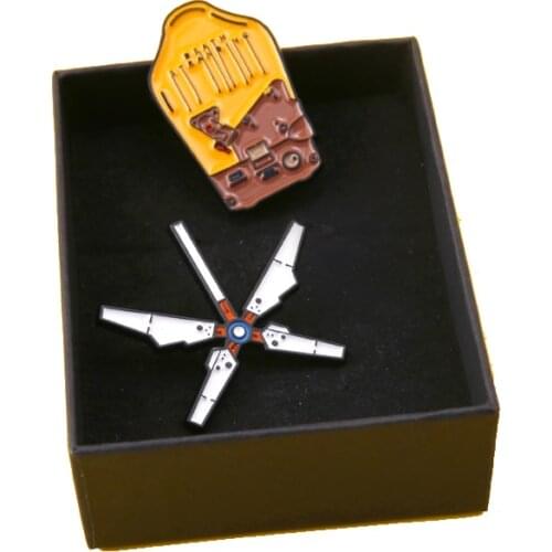 Death Stranding Game Backpack Brooch Badges Enamel Metal Brooches Pins Collectibles Gift Cosplay Accessories